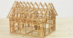 Maison en bois à colombage